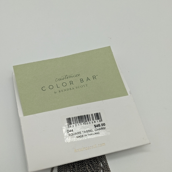 Kendra Scott antique silver square tassel charms - Picture 5 of 6